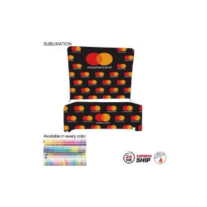 24 Hr Express Ship- Tradeshow Booth Package Supreme, 8' EuroFit Display and 6' Sublimated Tablecloth