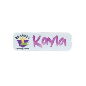 Full Color Erasable Badges (1"x3")