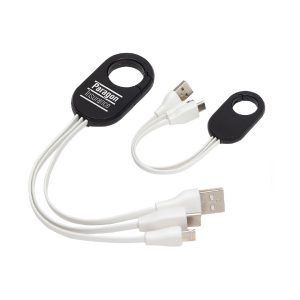 Triad 3-in-1 Charging Cable with Carabiner Clip