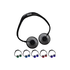 Dual Breeze Hands-Free Neck Fan with Mood Light
