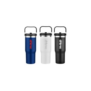 30 Oz. Vacuum Travel Tumblerw/ Flip Straw Lid