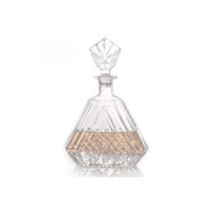 Triangle Crystal Glass Wine Decanter Set for Elegant Pouring