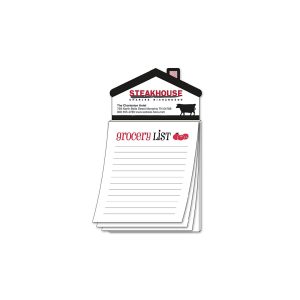 Magna-PadHouse Shape Magnet w/Stock "Grocery List" Notepad