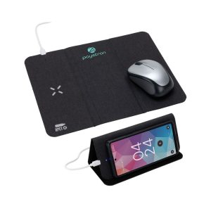 Acadia RPET Mouse Padwith 15W Wireless Charger