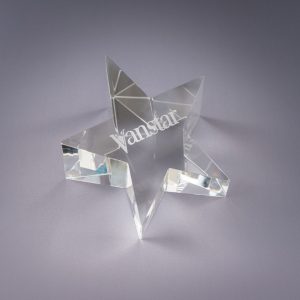 Optic Star Crystal Paper weight