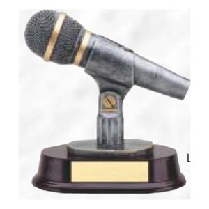 Podcast Idea Resin Sculpture Awardw/ Base (Microphone)