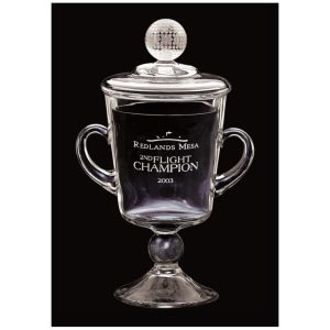10" Cup Ranier Golf Awardw/Golf Ball Topper