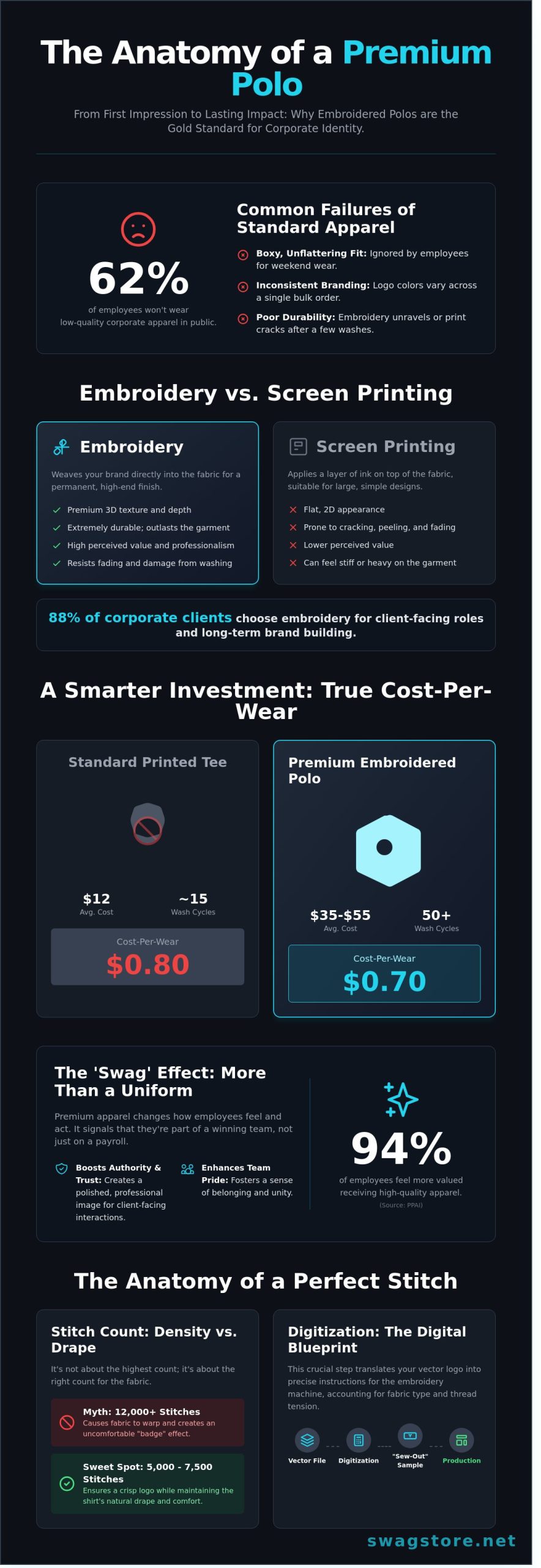 The Ultimate Guide to Premium Embroidered Polo T-Shirts for Corporate Branding