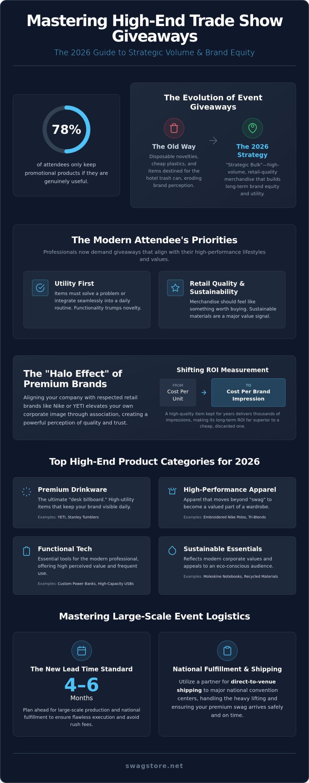 High-End Trade Show Giveaways: The 2026 Strategic Buying Guide for Bulk Swag
