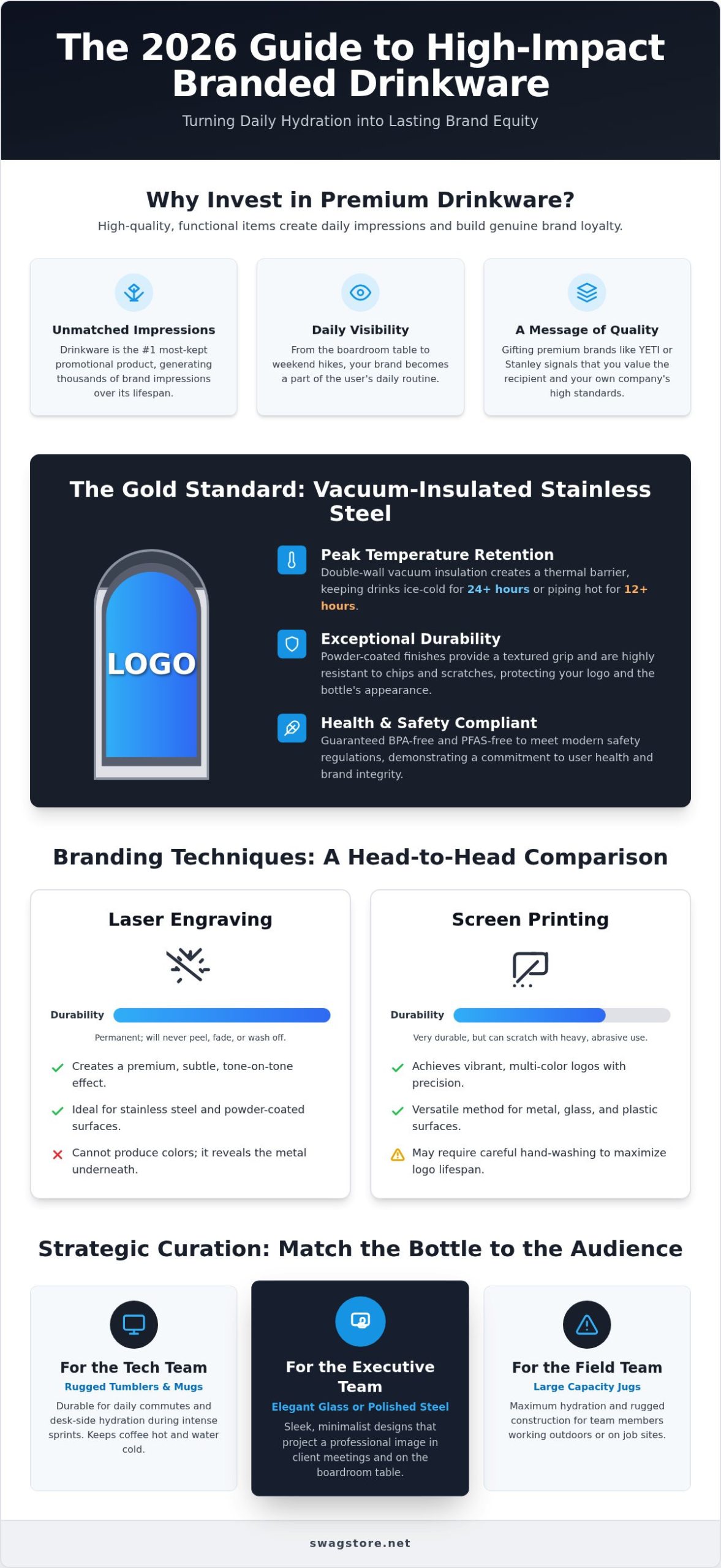 Custom Logo Water Bottles Bulk: The 2026 Guide to Premium Branded Drinkware