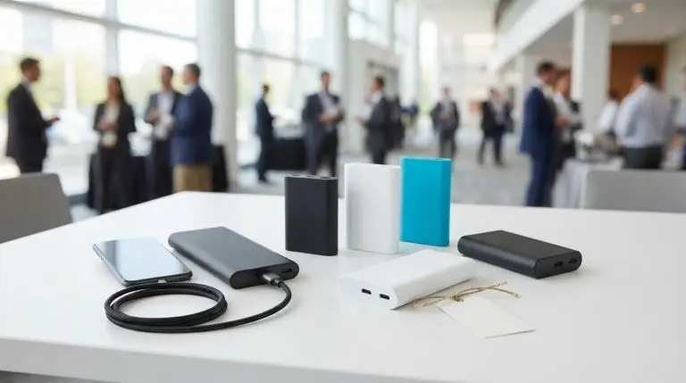 Custom Logo Portable Chargers for Events and Business Gifts